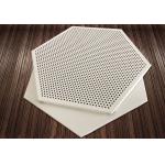 Plain Hexagonal Sound Absorption Ceiling Panels Pre Painted 404mm for sale