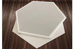 China Plain Hexagonal Sound Absorption Ceiling Panels Pre Painted 404mm supplier