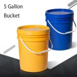 Food Grade 20L Plastic Bucket with White Plastic Handle and Sealed Lid for sale