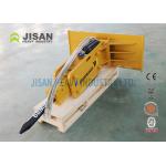 Yellow Compact Excavator Hammer Attachment 6 Height 2000Lbs Carrier Weight