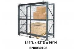 China Theft Preventing Pallet Rack Security Enclosure 12' Long 42 Inch Deep 8' High supplier