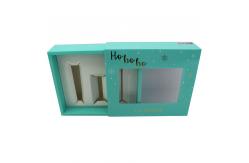 China Essential Oil  Paper Nail Polish Boxes For Packaging Box With Window Display supplier