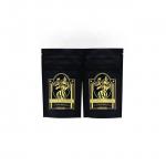 70g Stand Up Retort Pouch 100 Mircons Black Printed Laminated Pouches for sale