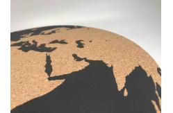 China Waterproof Circle World Map Pin Boards Dia30cm Thick 0.5cm supplier