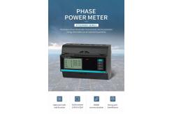 China 3 Phase Multifunction Power Meter RS485 Port Multi Tariff Rate Rail Mounting supplier