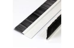 China Metal Door Seal Nylon Brush Draught Excluder Strip Brush Fin Weatherstripping supplier