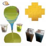80A Polystone Statue Mold Polyurethane Liquid Rubber Light Yellow Transparent for sale