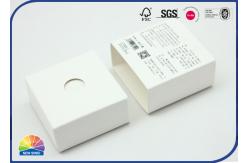 China Matte White Folding Carton Box Sleeve Drawer Packaging For Solid Perfume supplier