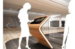 China Custom Self Service POS Kiosk / Interactive Free Standing Kiosk For Post Offices supplier