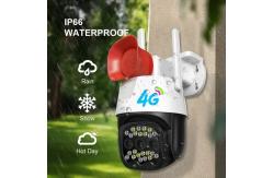 China White CMOS Sensor 4g Security Camera 3MP V380 Pro Siren Surveillance Camera supplier