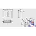 Office Entrance Stainless Steel Drop Arm RFID Turnstile With 600mm Passage Width
