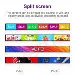 28 Inch Bar Lcd Display For Bus Station 700 Cd/M² HD Advertising Video Player for sale