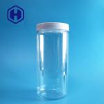 Clear Noodle Pasta 1080ml Plastic PET Straight Sided Jar With Screw Lid for sale