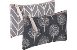 China Canvas Multi Function Travel Makeup Small Zipper Pouch Toiletry Bag For Women supplier