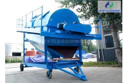 China Portable Mobile Trommel Screen Machine , 90mm Gold Mining Trommel supplier