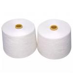 White Spun 202 Polyester Yarn Raw Material 48F For Dyeing Thread