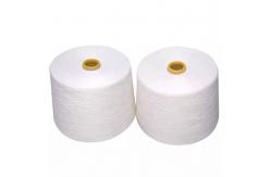 China White Spun 202 Polyester Yarn Raw Material 48F For Dyeing Thread supplier