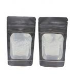 ODM See Through Pouches Resealable Snacks Stand Up Pouch Black SGS for sale