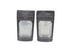 China ODM See Through Pouches Resealable Snacks Stand Up Pouch Black SGS supplier