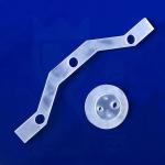 Optical High Purity Perforated Quartz Shaped Parts Clear for sale