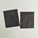 Reusable Bpa Free Black Sachet Herbal Incense Packaging Glossy Aluminium Foil Zipper Bags for sale