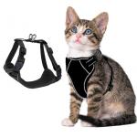 Adjustable Breathable Outdoor Cat Harness With Reflective Strip For Small Medium Large Cats for sale