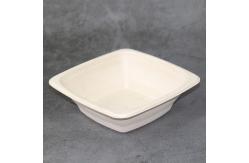China Eco Biodegradable Sugarcane Disposable Bowls 16oz Square Bowl With Lid supplier