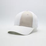 6 Eyelets Curved Brim Embroidered Baseball Caps White Custom Sport Hat for sale