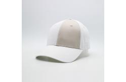 China 6 Eyelets Curved Brim Embroidered Baseball Caps White Custom Sport Hat supplier