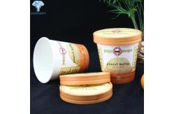 China OEM ODM Custom Printed Ice Cream Containers 8OZ With Lid supplier