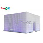 210D Oxford Cloth Inflatable Led Cube Tents Square 7*7*4mH for sale