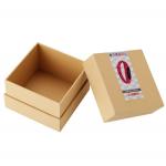Foam Insert Square Kraft Electronics Packaging Box 120*120*100mm for sale