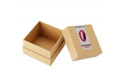 China Foam Insert Square Kraft Electronics Packaging Box 120*120*100mm supplier