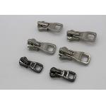 Silver Color Coat Zipper Pull Replacement Parts , Zinc - Alloy Metal Zipper Slider for sale