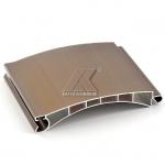 Factory Price Anodized Brown 6063 Aluminum Roller Shutter Slat Profile for sale