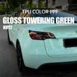 K012 Gloss Towering Green TPU Color Car Paint Protection Film Vinyl Wrap Sign for sale