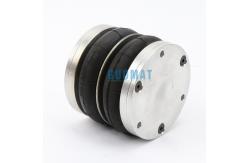 China Dunlop Double Convoluted Air Spring 4 1/2X2 Rubber Bellow with Aluminum Plate supplier