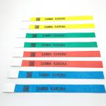 Custom Logo Tyvek Wristbands Full Color Printing Paper Bracelet for Pool Waterproof for sale