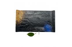 China ODM 16.2'' Melamine Black Rectangle Plate Galaxy Pattern FDA supplier