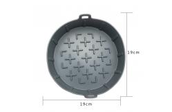 China Food Safe Silicone Kitchen Tool Easy Cleaning Air Fryer Pot Liners Reusable Basket supplier