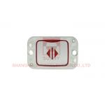 Square Slim Elevator Push Button ABS Base With Metal Circle Outer Frame for sale
