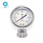 63mm Dia Gas Pressure Test Gauge 0.6MPa 24UNF2B Oil Filled Pressure Gauge for sale