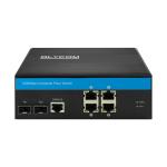 Fanless 4 Port Gigabit Poe Switch , High Poe Smart Managed Switch Outdoor for sale