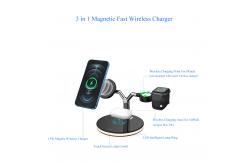 China Integrated 15w Wireless Cell Phone Charger Fast 3 In 1 Universal supplier