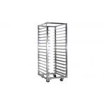 RK Bakeware China 15 Trays Stainless Steel Baking Tray Trolley Bread Oven Baking Rack for sale
