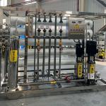 Double Stage Video Outgoing-Inspection Provided 4 Ton Reverse Osmosis Water Desalination Machine for sale