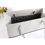 Custom Printed Glossy Silver Paper Carrier Bags With Embossed Logo Suppliers