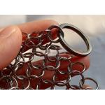 5 Inch Cast Iron Chainmail Scrubbers Food Grade Stainless Steel Material for sale