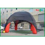 Inflatable Tent Dome Red / Black Spider Inflatable Dome Tent 4 Legs With Oxford Cloth Fire Retardant for sale