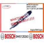 BOSCH 0445120263 Neutral Diesel Fuel Injector Assembly 0445120263 2S1112010-L20-0000 For FAW Engine for sale